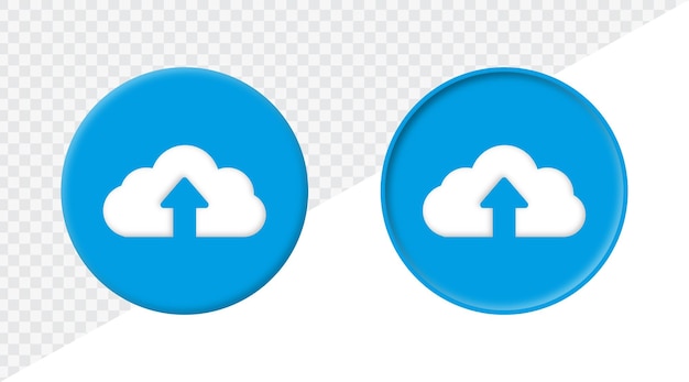 アップロード アイコン サークル ボタン 3 d クラウド アップロード シンボル 矢印アップ サイン web ボタン ui インターフェイス アイコン