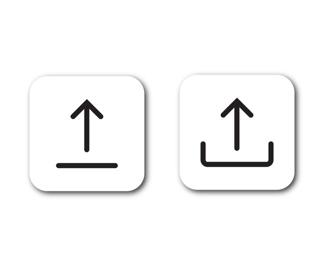 Upload icon vector for web computer and mobile apps