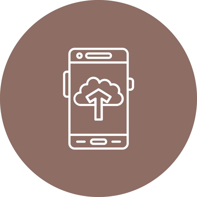 Upload icoon vector afbeelding Kan worden gebruikt voor Mobile App Development