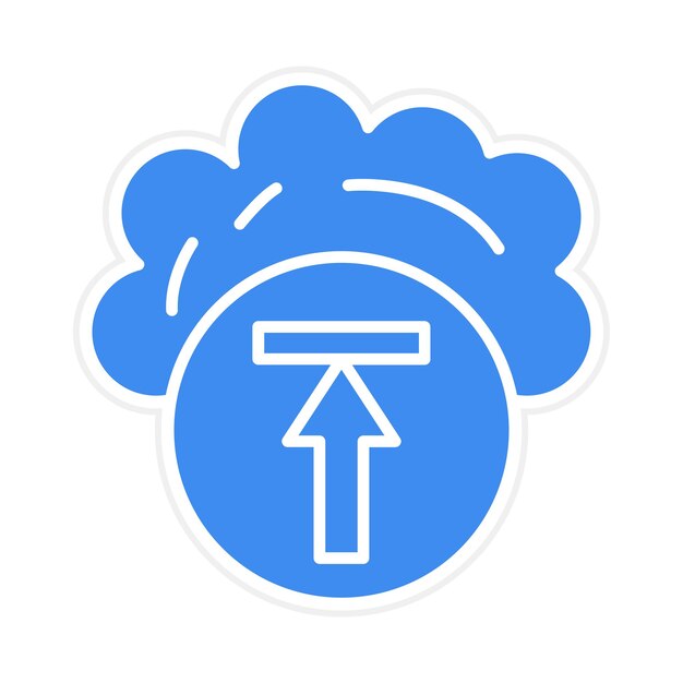 Upload icoon vector afbeelding Kan worden gebruikt voor Web Hosting