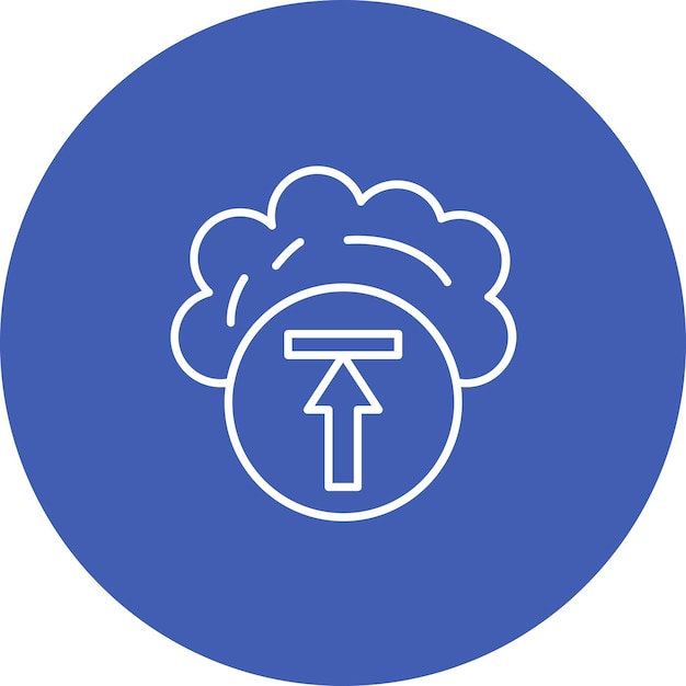 Upload icoon vector afbeelding Kan worden gebruikt voor Web Hosting