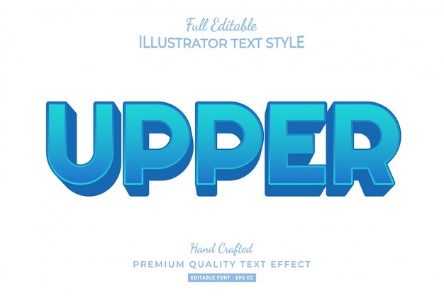 Upper  Text Style Effect Premium