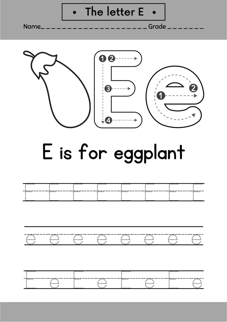 Premium vector uppercase lowercase trace alphabet design for learning