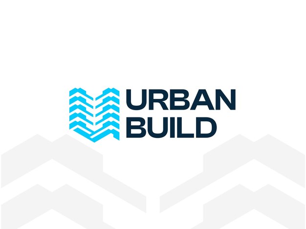 벡터 부동산 및 건물을 위한 urban build 로고 템플릿