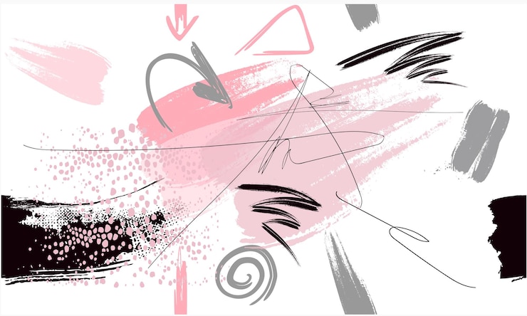 Vector urban culture graffiti hand writing vector abstract grunge poster pastel makeup strokes seamless