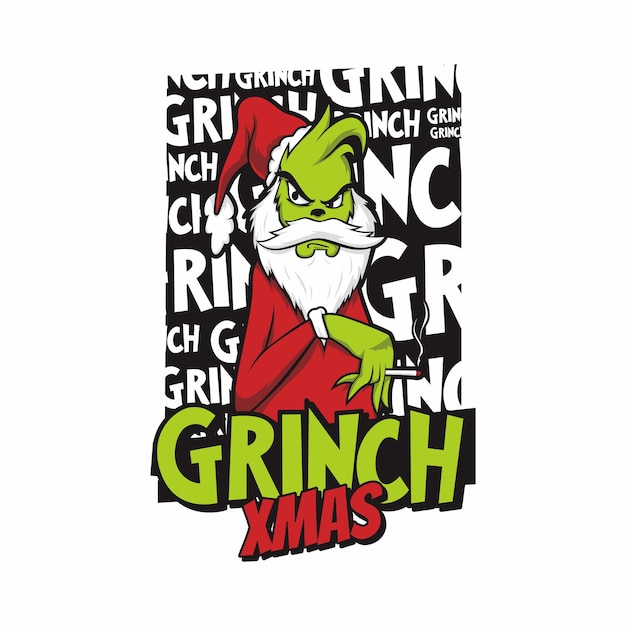 Vettore natale grinch urbano