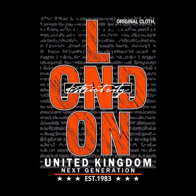 urban london slogan typography graphic design illustration vector