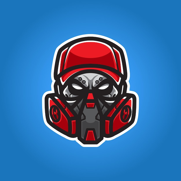 Urban man skull mascot logo