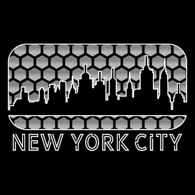 urban new york slogan typografie grafisch ontwerp print t-shirt vectorillustratie