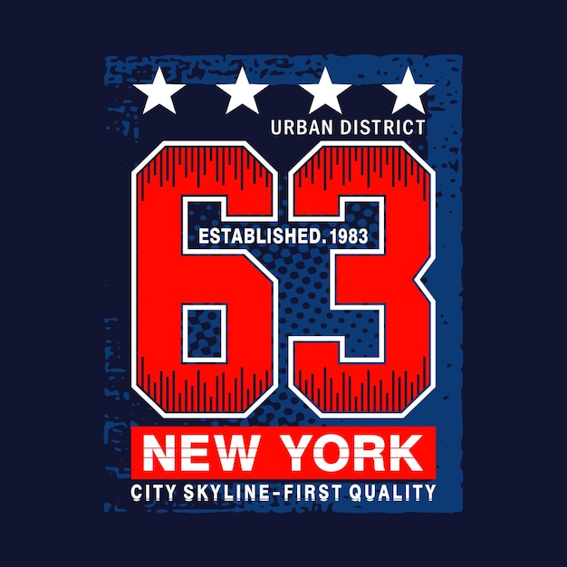 urban new york slogan typografie vector teksteffect