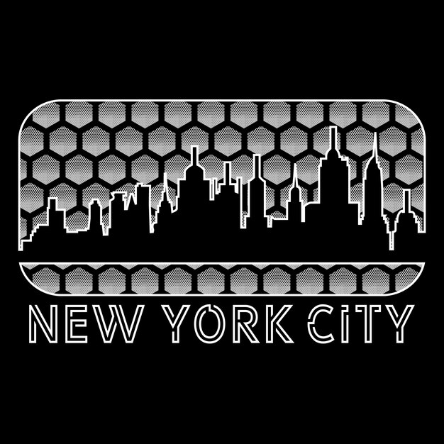 urban new york slogan typography graphic design print t shirt vector illustration