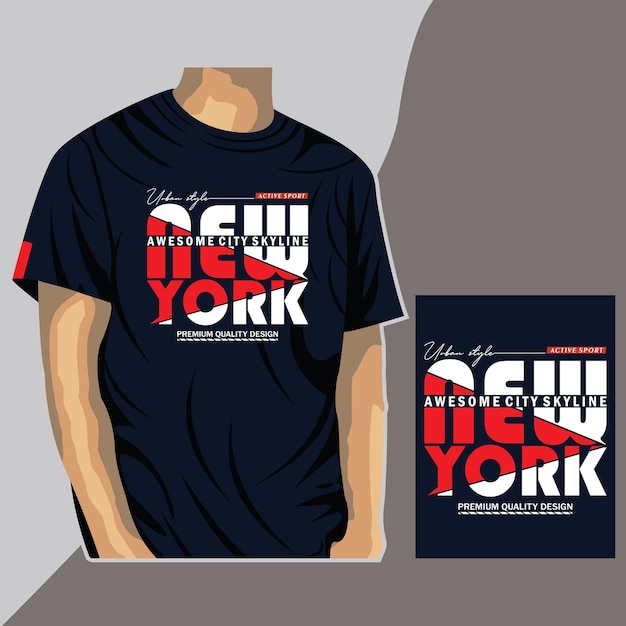 Vector urban new york slogan typography illustration vector design for print with t shirt