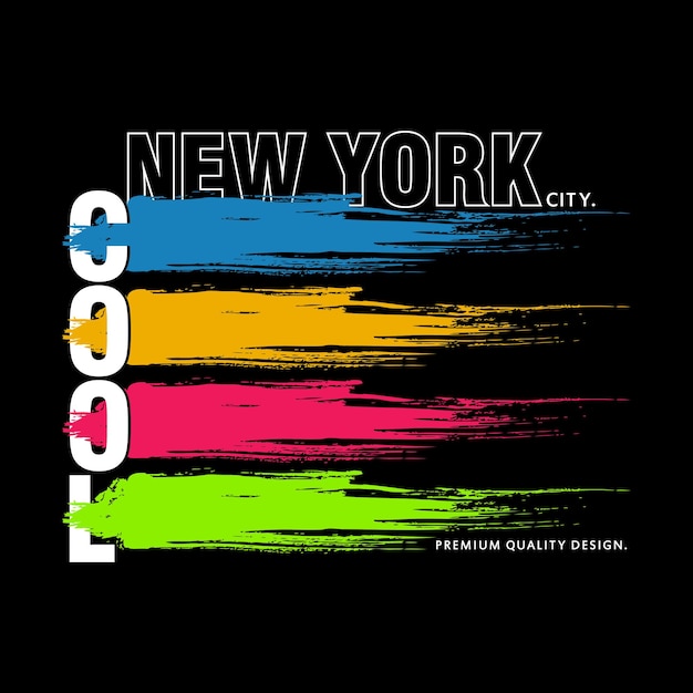 urban new york tee typography graphic design illustration vector