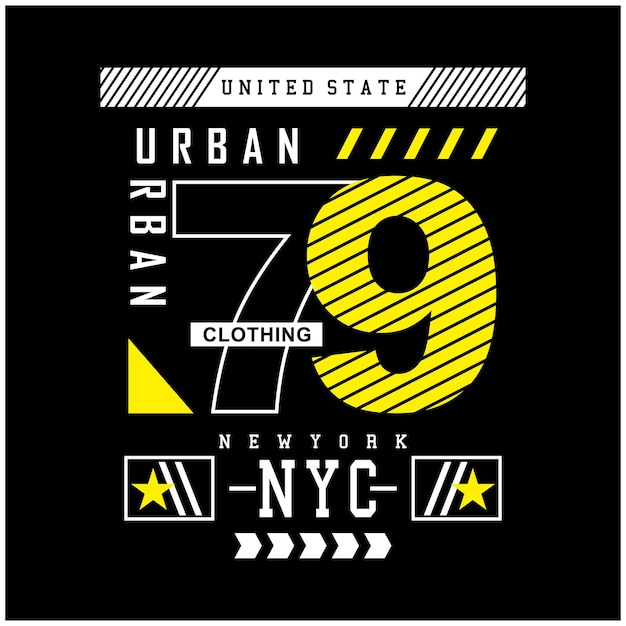 URBAN NYC 타이포그래피 디자인 아트