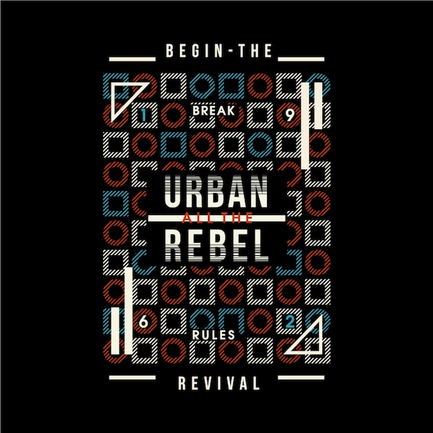 urban rebel doodles graphic   typography