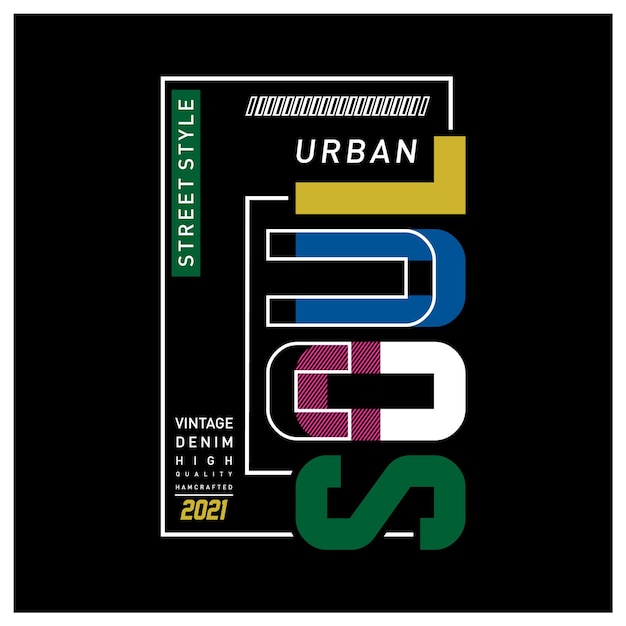 Urban soul typography graphic t shirt design