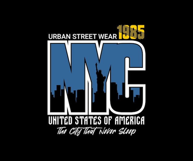 Urban street wear vector typografie citaat t-shirt design