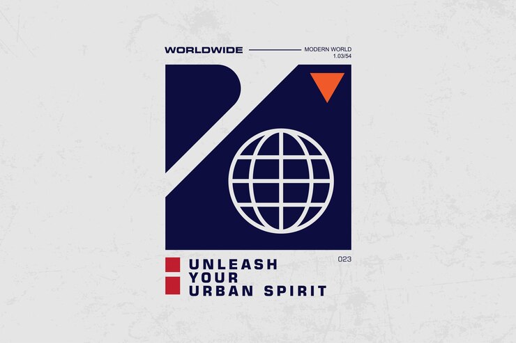 Vector urban streetwear graphic tee design templates