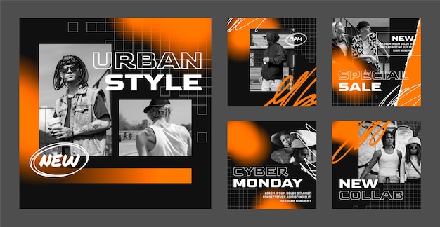 Urban style instagram template