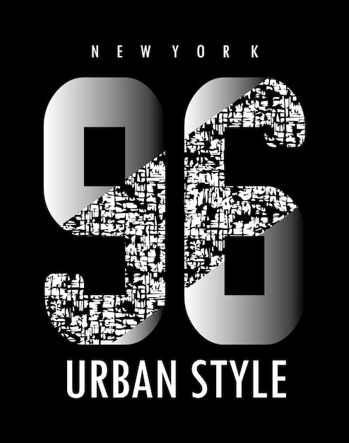 Urban style typography for t shirt design premium vector