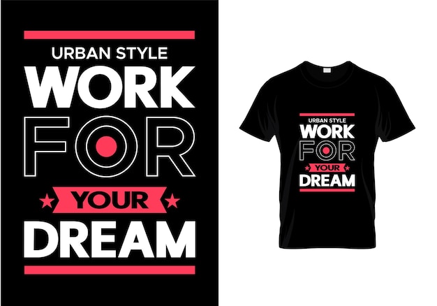 Urban style typography t shirt design