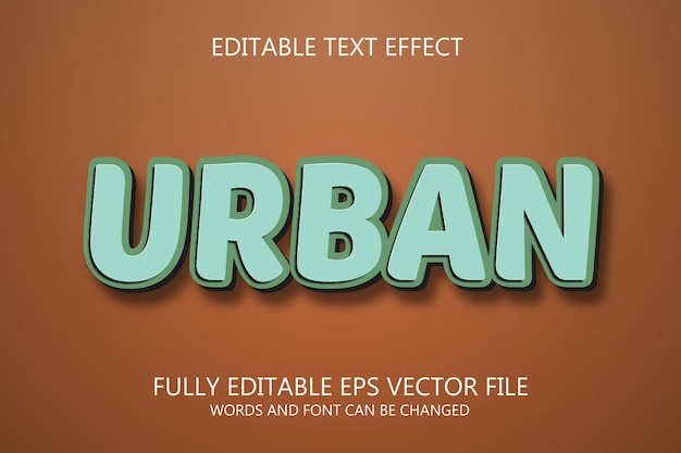 Urban text effect