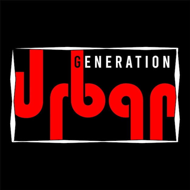 urban typography design vector for print t shirt