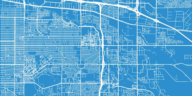 Vector urban vector city map of aurora colorado united states of america