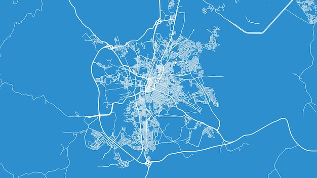 Urban vector city map of taif saudi arabia middle east