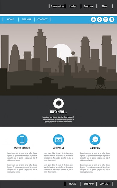 Urban website template