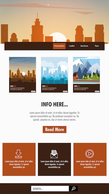 Urban website template