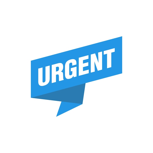 urgent tag urgent isolated peeler vector template