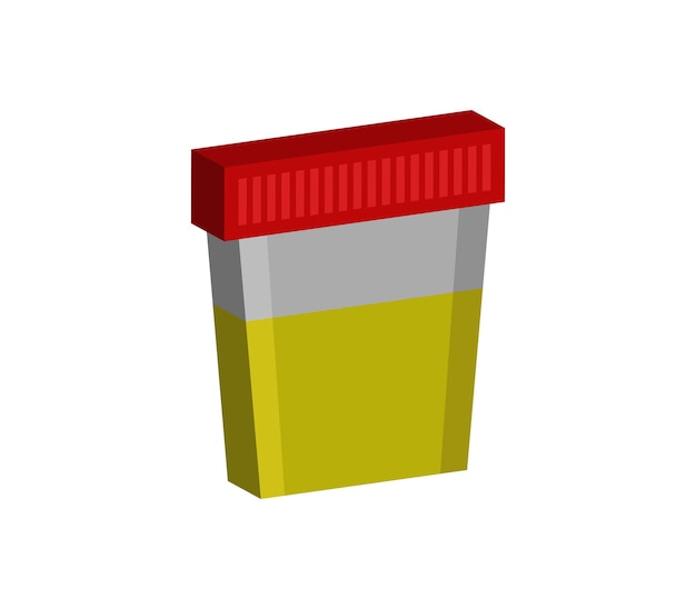 Urine in a container