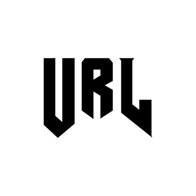 URL letter logo design for technology company URL logo design black and white color combination URL logo URL vector URL design URL icon URL alphabet URL typography logo design
