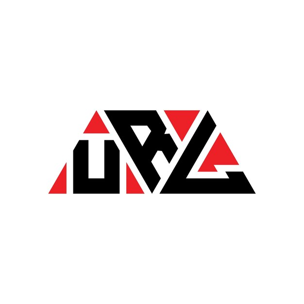url triangle letter logo design with triangle shape url triangle logo design monogram url triangle vector logo template with red color url triangular logo simple elegant and luxurious logo url