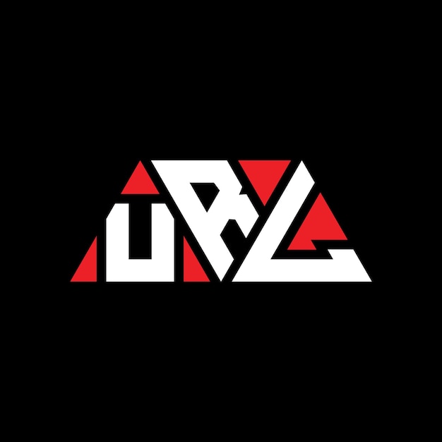url triangle letter logo design with triangle shape url triangle logo design monogram url triangle vector logo template with red color url triangular logo simple elegant and luxurious logo url