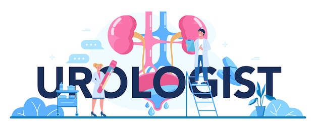 Urologist typographic header