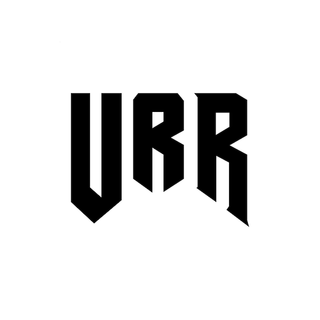 URR letter logo ontwerp voor technologiebedrijf URR logo ontwerp zwarte en witte kleurencombinatie URR logo URR vector URR ontwerp URR icoon URR alfabet URR typografie logo ontwerp