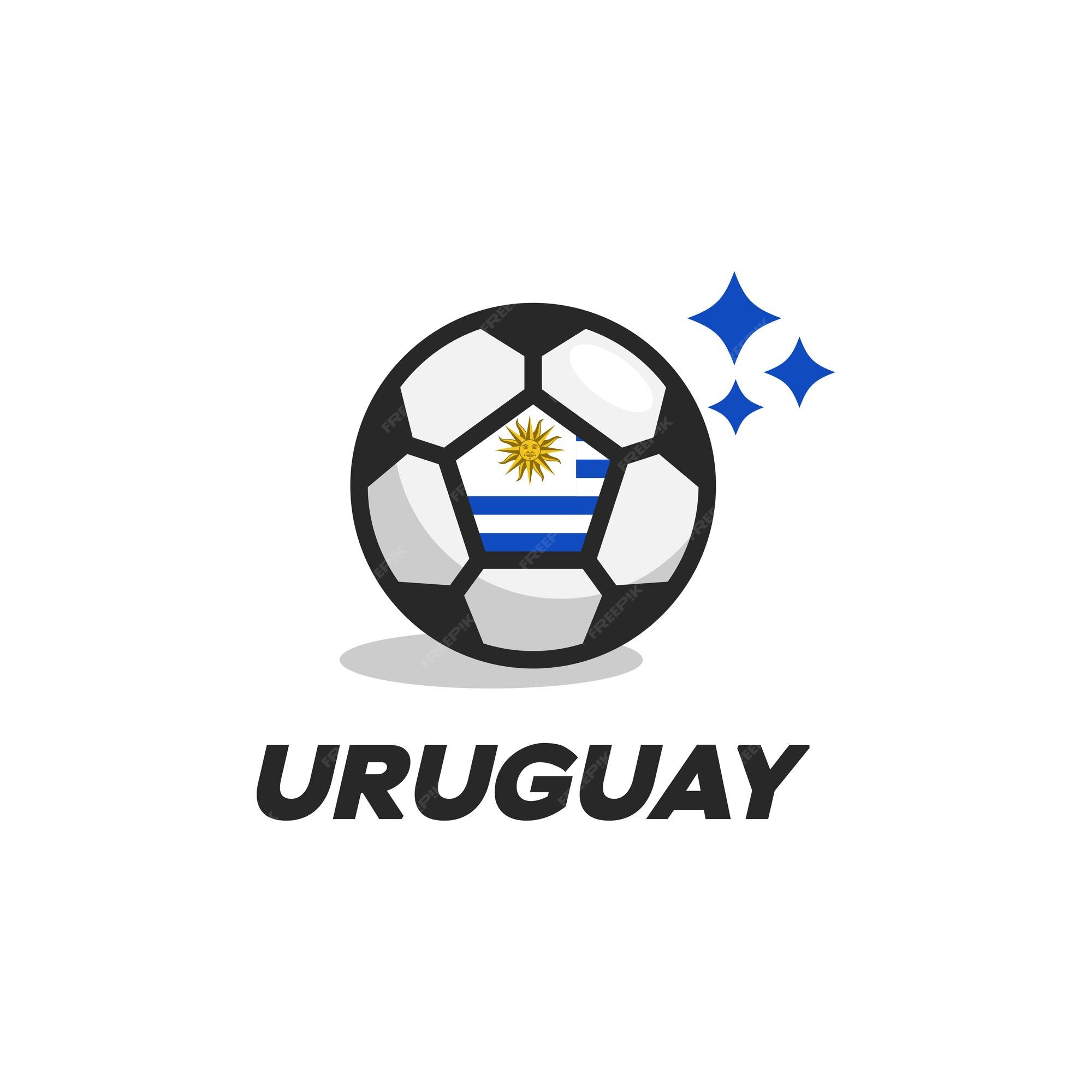 Premium Vector  Uruguay national flag football crest