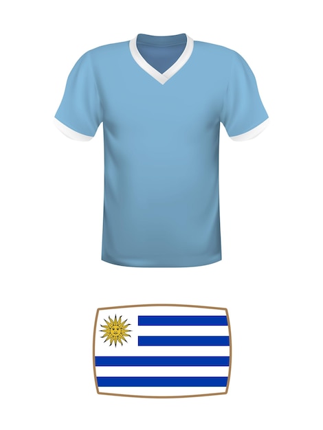 Uruguay jersey football kit World football tournament 2022 National tshirt and flag of soccer team