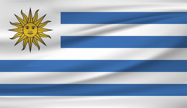 Национальный флаг uruguay