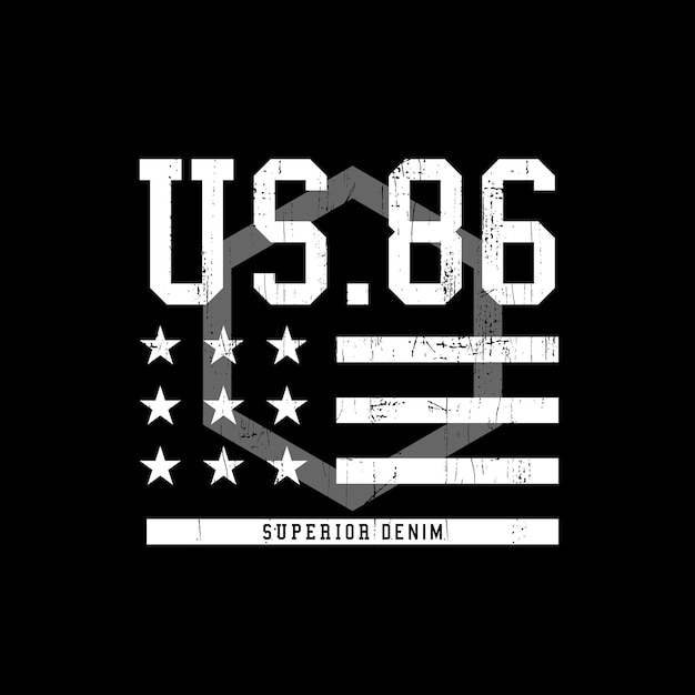 us 86 Nyc typography for print t shirt premium vector