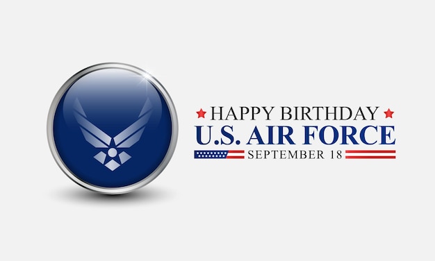 Vector us air force birthday is observed every year on september 18 all across united states of america