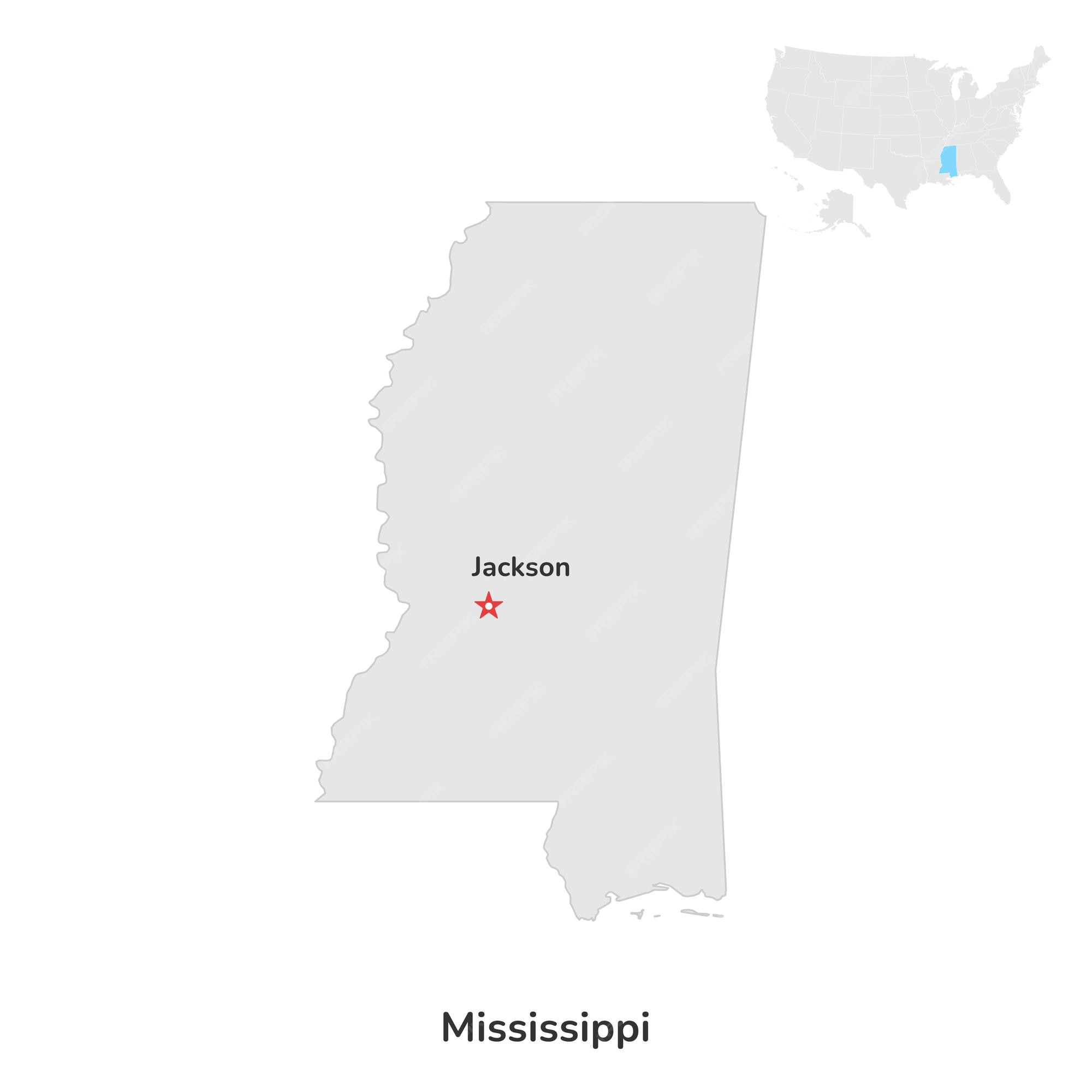 mississippi state outline