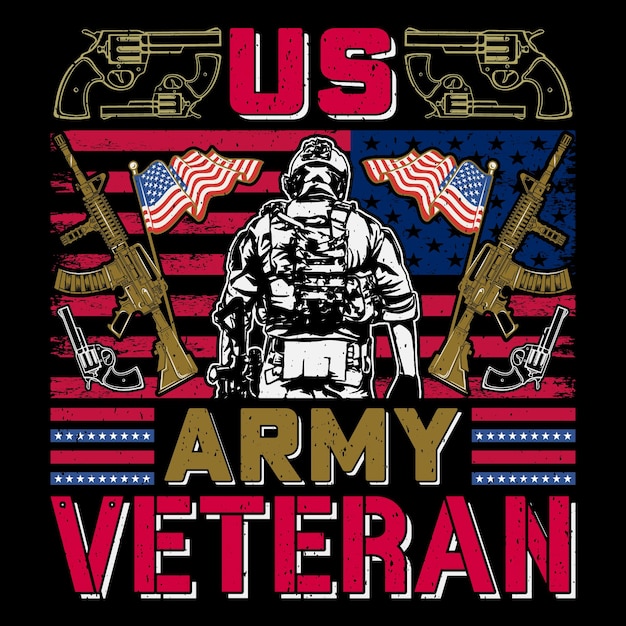 Us Army Veteran Soldier Veteran SVG TShirt Sublimation Vector Graphic