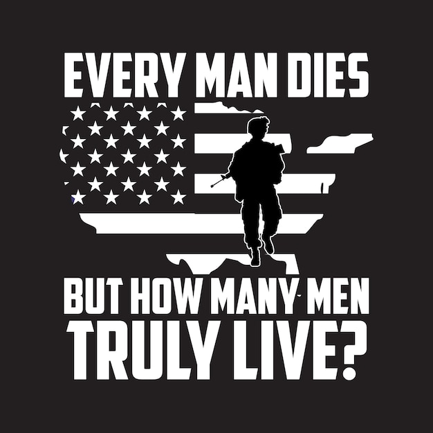 Дизайн футболки ко Дню ветеранов армии США