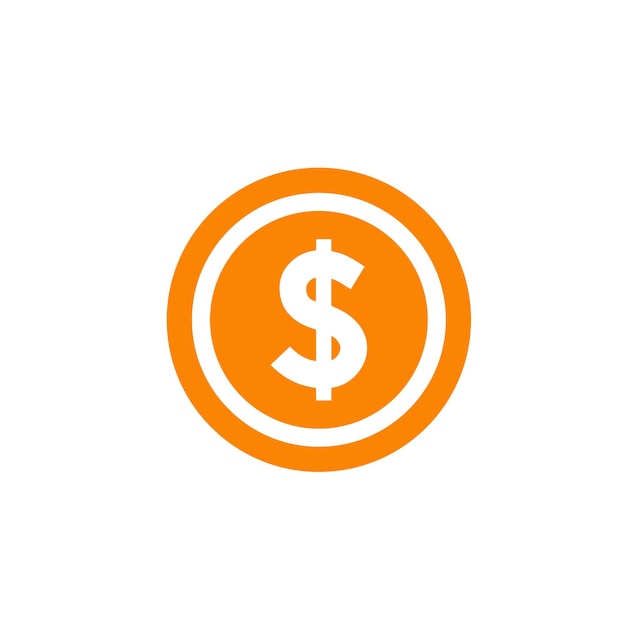 US Dollar symbol stock illustration on white background