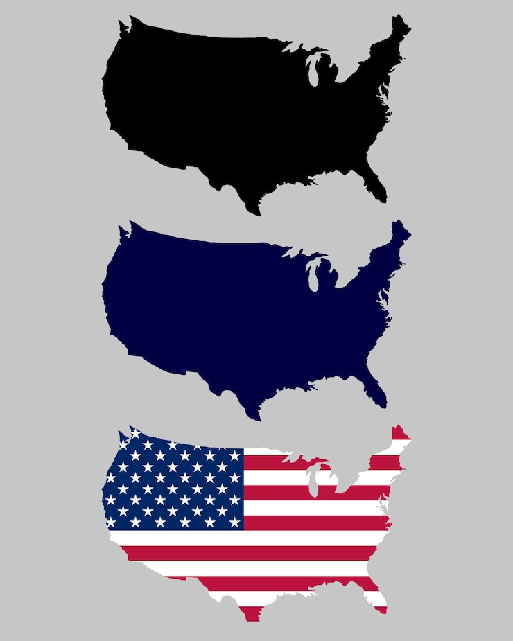 Vector us maps