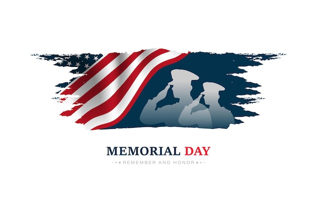 US Memorial Day vector illustration