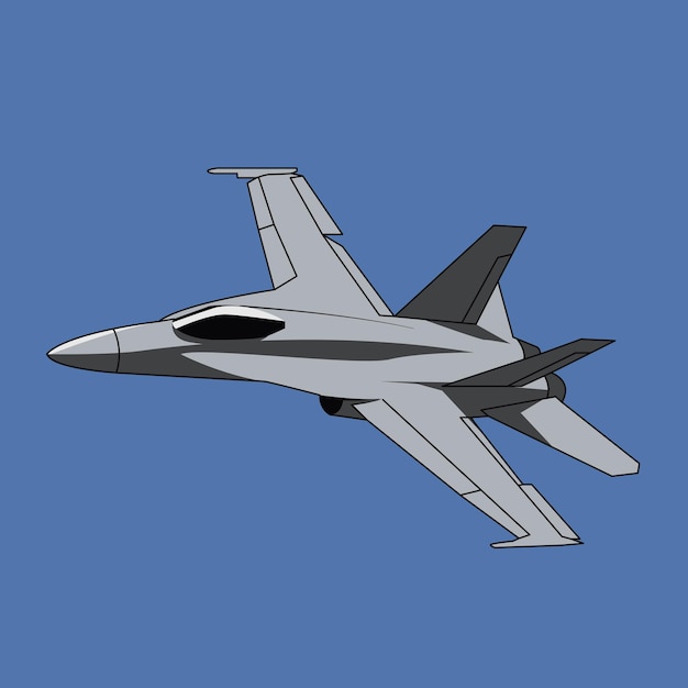 Us nato f18 jet fighter illustration vector design